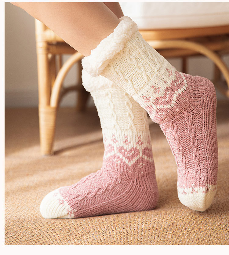 Womens Knitted Thicken Winter Socks Sleep Socks Floor Socks Thermal Socks